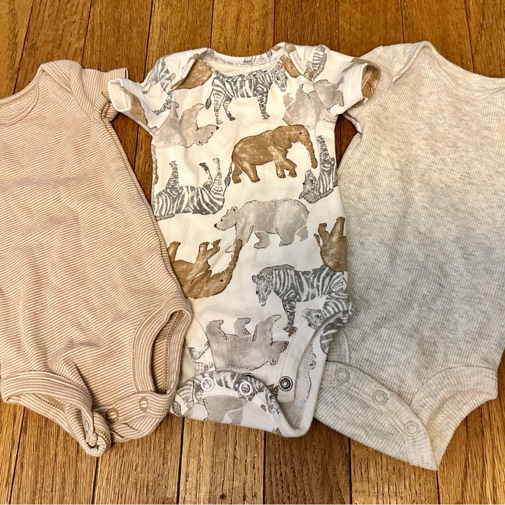 Carter's Animal Safari and Neutral Bodysuit Trio